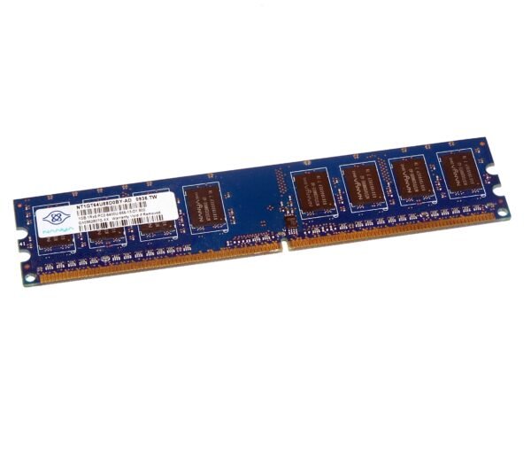 NT1GT64U88D0BY-AD-2352x1993 Used Nanya 1GB DDR2 800 PC2 6400U Desktop RAM Memory NT1GT64U88D0BY AD